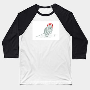 Quokka in a Xmas hat Baseball T-Shirt